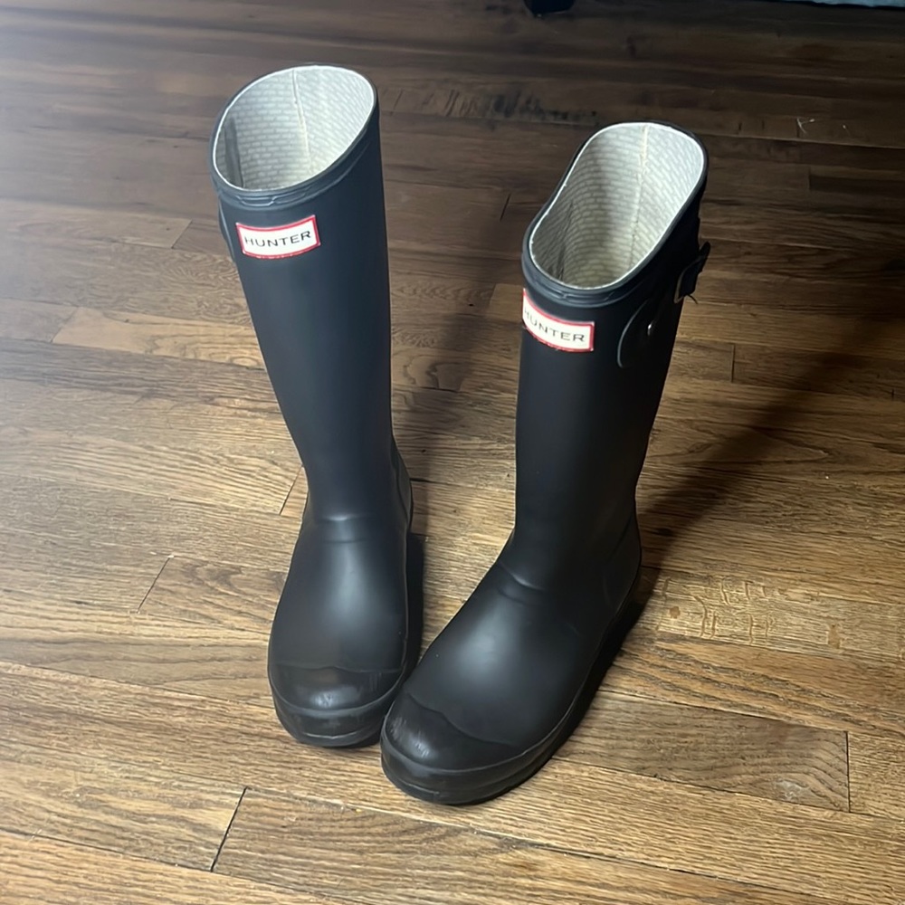 Kids black Hunter boots 🖤